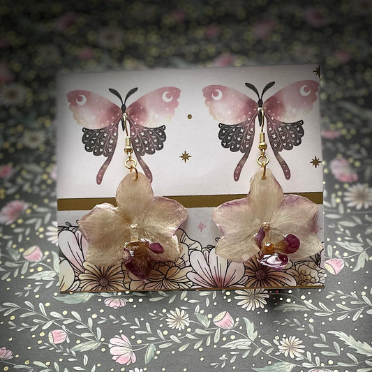 Aretes de Mini orquídeas