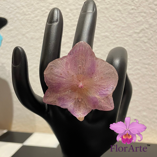 Anillo de Mini Orquídeas
